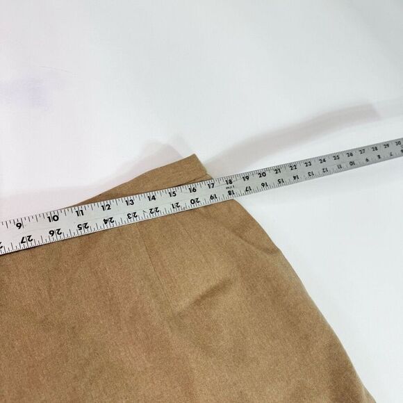 VTG Pendleton Pencil Skirt Womens 16 Virgin Wool Camel Tan  Preppy Old Money - Picture 5 of 9